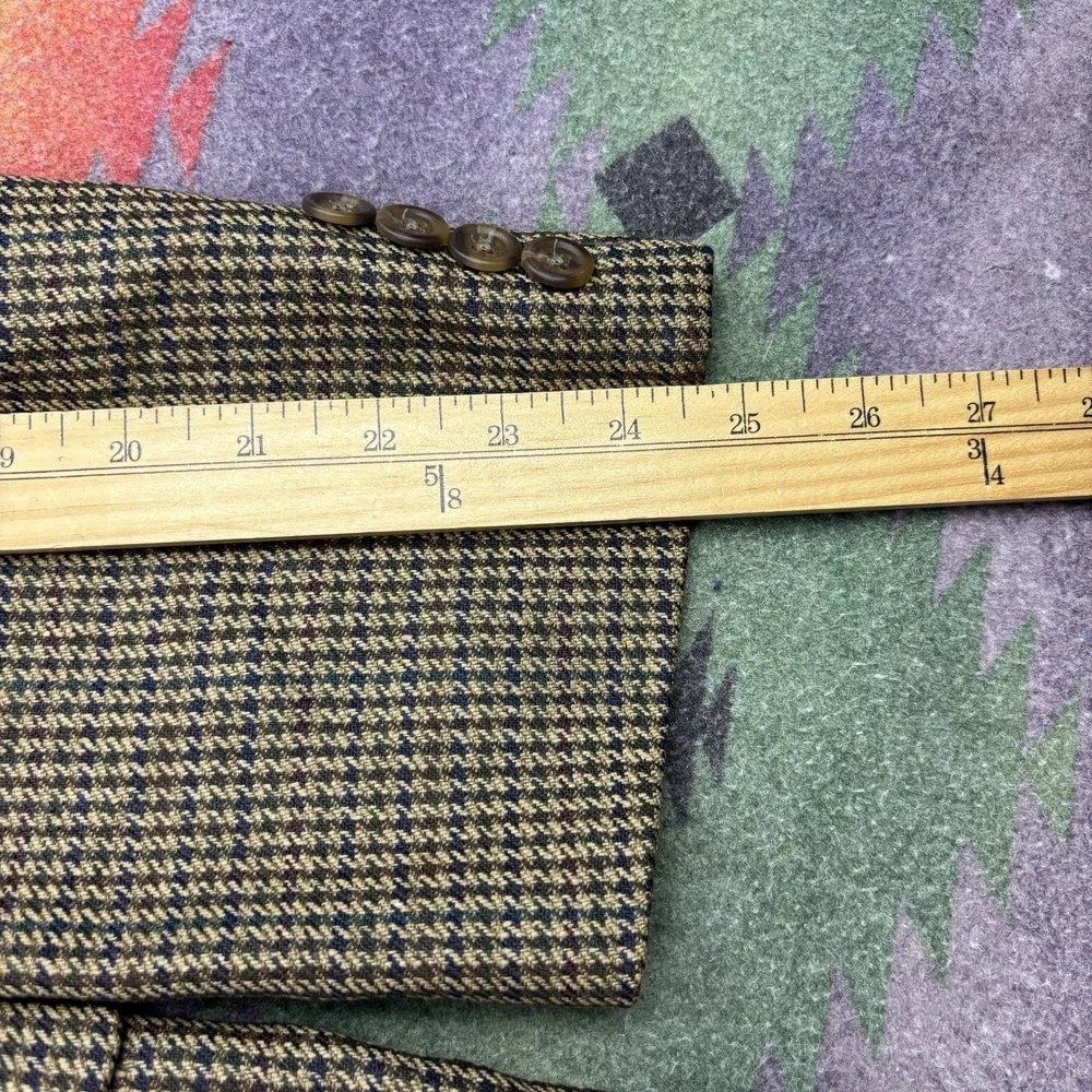 Ralph Lauren Men's Brown Houndstooth Sport Coat Blazer